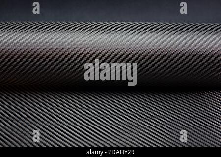 Twill weave carbon fiber roll Stock Photo