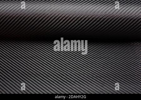Twill weave carbon fiber roll Stock Photo