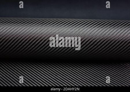 Twill weave carbon fiber roll Stock Photo