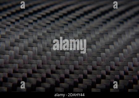 Twill weave carbon fiber texture close-up Stock Photo