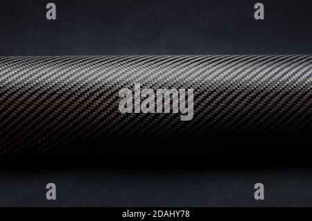 Twill weave carbon fiber roll Stock Photo