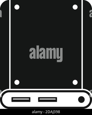 Storage ssd icon, simple style Stock Vector