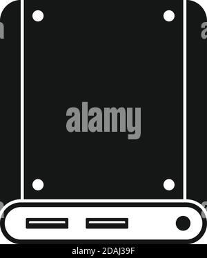 Storage ssd icon, simple style Stock Vector