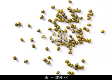 Green soy isolated on white background Stock Photo