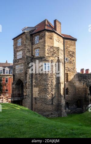 The Black Gate, Newcastle Castle gatehouse, Newcastle upon Tyne, UK Stock Photo
