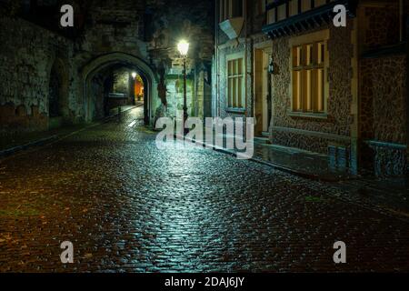 Turret Gateway in Leicester and once part of the castle walls. Stock Photo