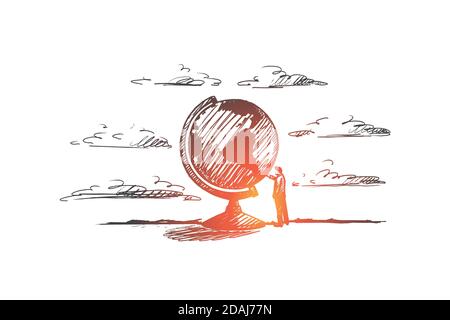 Education concept. Hand drawn isolated vector. Stock Vector
