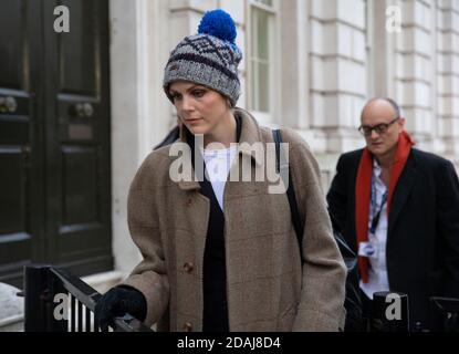 London, UK. 13th Nov, 2020. Cleo Watson and Dominic Cummings, Boris Johnson's Chief political adviser, arrive at Downing Street. Credit: Mark Thomas/Alamy Live News Stock Photo