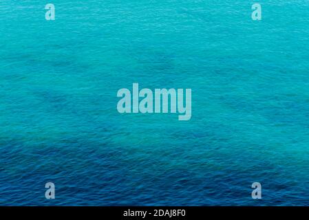Cornish aqua blue sea in St Ives, Cornwall Stock Photo