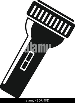 Safari hunting flashlight icon, simple style Stock Vector