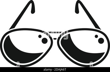 Hunter sunglasses icon, simple style Stock Vector