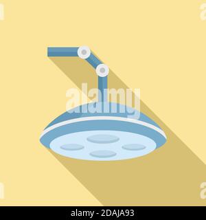 Surgical light icon, flat style Stock Vector