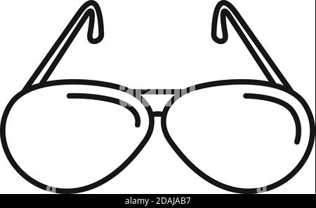 Hunter sunglasses icon, outline style Stock Vector