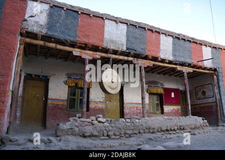 Scenic old shrine in Himalayas mountains in Nepal Stock Photo - Alamy