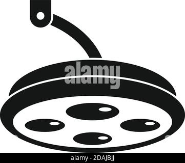Sterile surgical light icon, simple style Stock Vector