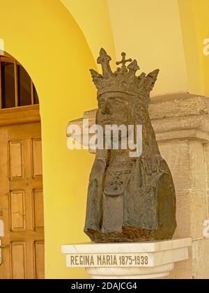 Bust of Regina Maria or Marie of Edinburgh,the last queen of Romania Stock Photo