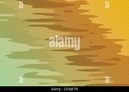 Brown lines paint with dots background, digitally created. Stock Photo