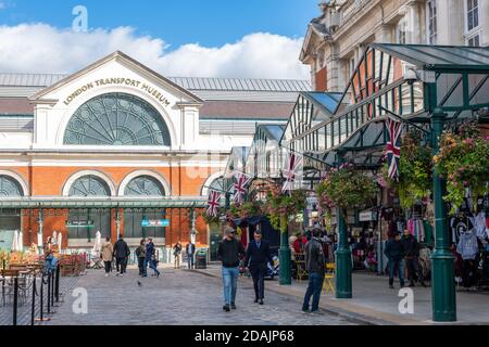 The London Transport Museum in Covent Garden. London. Stock Photo