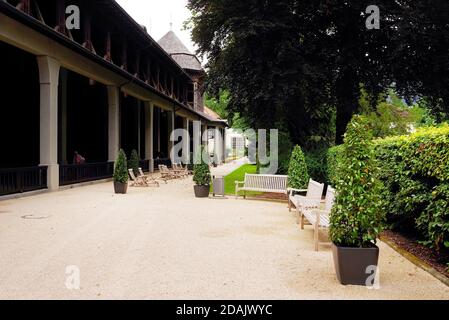 Royal Spa Garden resort in Bad Reichenhall, Berchtesgadener Land, Germany Stock Photo