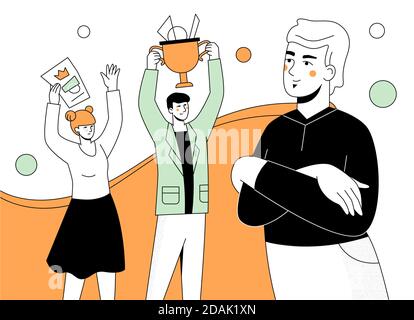 Business success - modern flat design style illustration Stock Vector