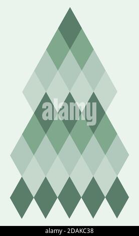 Seamless Christmas background with decorative Christmas trees Stock Vector
