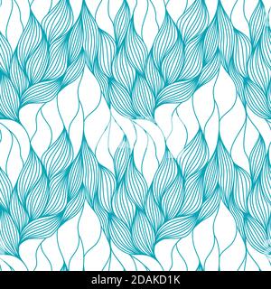 A seamless pattern of lines. A seamless abstract pattern of hand-drawn Stock Vector