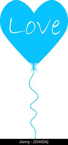 Layer love icon flat. Blue pictogram on white background. Vector illustration symbol Stock Vector