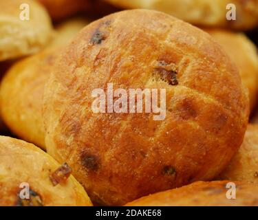 Pogacsa – Biscuits with bacon Stock Photo