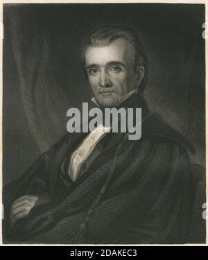 Antique c1860 engraving, James K. Polk. James Knox Polk (1795-1849) was the 11th president of the United States, serving from 1845 to 1849. SOURCE: ORIGINAL ENGRAVING Stock Photo