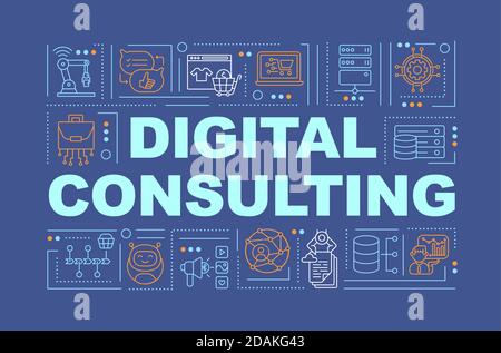 Business consulting word concepts banner Stock Vector