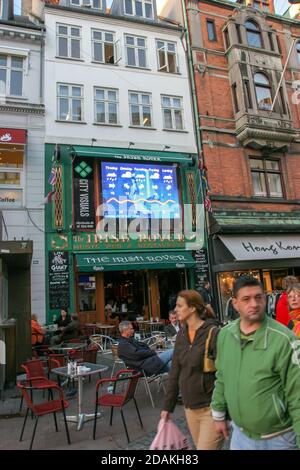 Copenhagen, Denamrk- October 22 2006 : The streets of beautidul city of Copenhagen Stock Photo