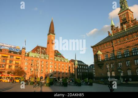 Copenhagen, Denamrk- October 22 2006 : The streets of beautidul city of Copenhagen Stock Photo