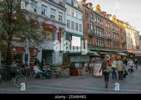 Copenhagen, Denamrk- October 22 2006 : The streets of beautidul city of Copenhagen Stock Photo