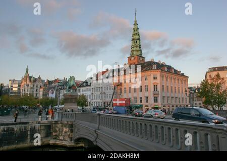 Copenhagen, Denamrk- October 22 2006 : The streets of beautidul city of Copenhagen Stock Photo