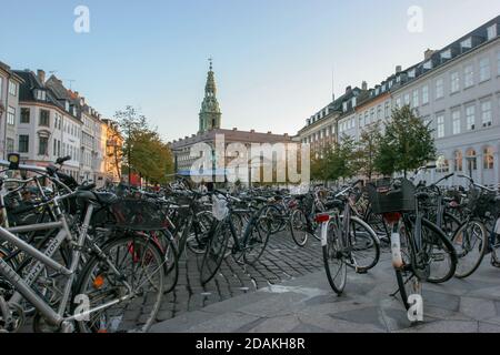 Copenhagen, Denamrk- October 22 2006 : The streets of beautidul city of Copenhagen Stock Photo