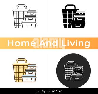 Storage containers icon Stock Vector