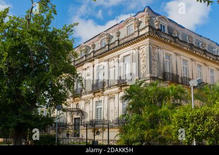 Old 19th century mansion on Paseo de Montejo , a famous avenue in Merida Mexico Stock Photo