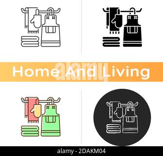 Kitchen linen icon Stock Vector