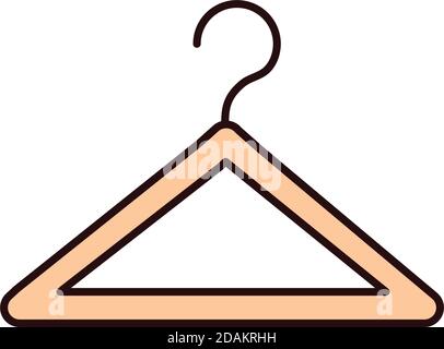 hanger accessory clothing vector illustration line and fill icon Stock  Vector Image & Art - Alamy