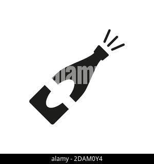 champange icon element of christmas icon for mobile concept and web apps. Thin line champange icon can be used for web and mobile. Premium icon on Stock Vector