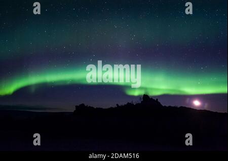 Northern Lights, Aurora Borealis, Alaska Stock Photo
