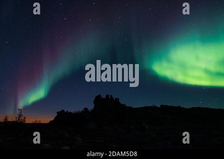 Northern Lights, Aurora Borealis, Alaska Stock Photo