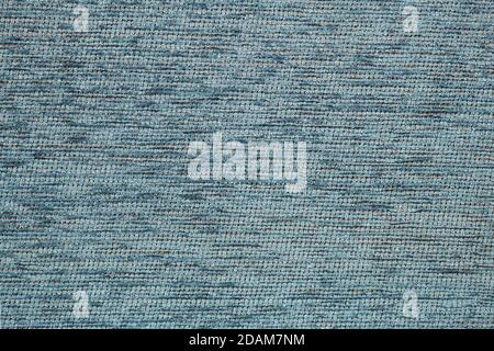 Fabric for furniture upholstery closeup texture. Blue Grey fabric, textile backgrounds. Coarse cotton linen surface. Abstract cloth pattern, thread we Stock Photo