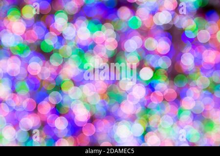 Defocused colorful bokeh background light Stock Photo
