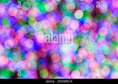 Defocused colorful bokeh background light Stock Photo