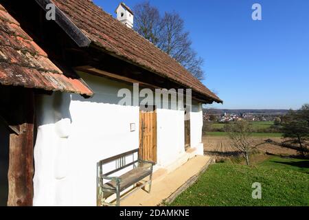 Gerersdorf-Sulz: house in Freilichtmuseum (Open air museum) Ensemble Gerersdorf, Südburgenland, Burgenland, Austria Stock Photo