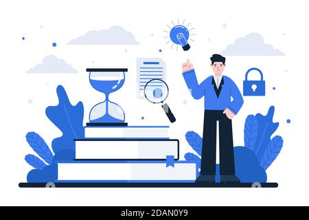 Intellectual property copyright illustration Vector Stock Vector