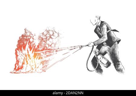 Help, audit, risk, auditor, control concept. Hand drawn isolated vector. Stock Vector