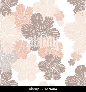 Light pink seamless abstract design with delicate colors. Stock Vector