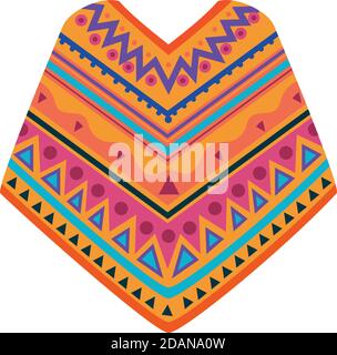 poncho icon on white background Stock Vector